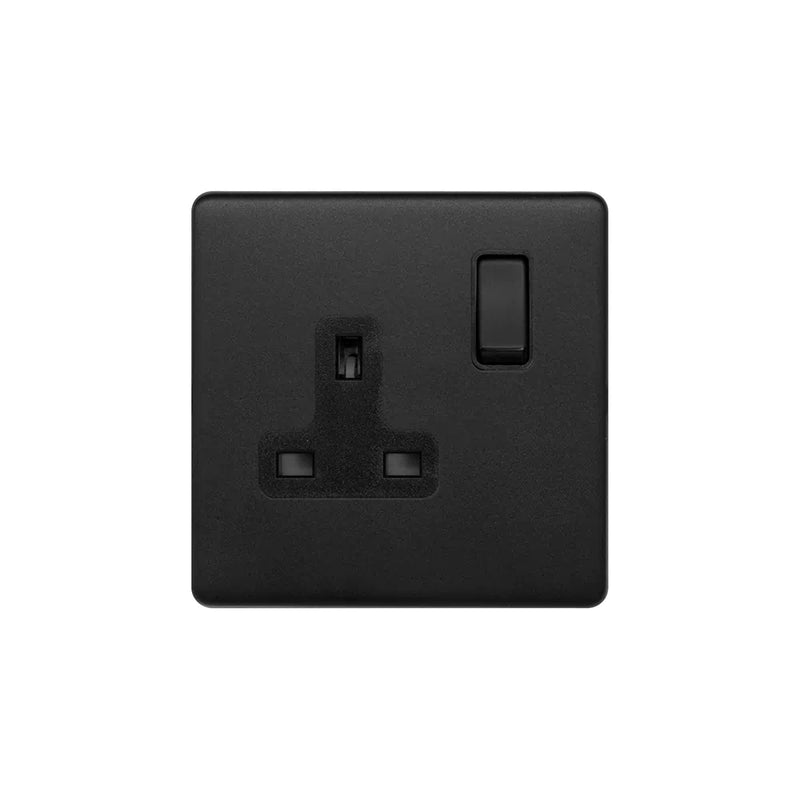 1G Socket w/ Black Insert