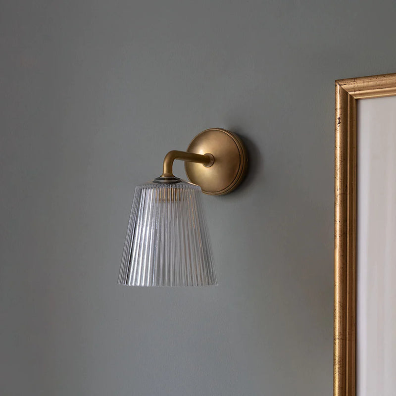 Richmond Small Wall Light w/ Fluted Glass