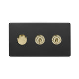 3G Toggle Switch w/ 1 Dimmer