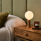 Knuckle Table Lamp w/ Sphere IV Bulb