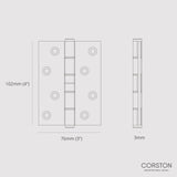 Curtis Door Hinge Pair (Set of 2)