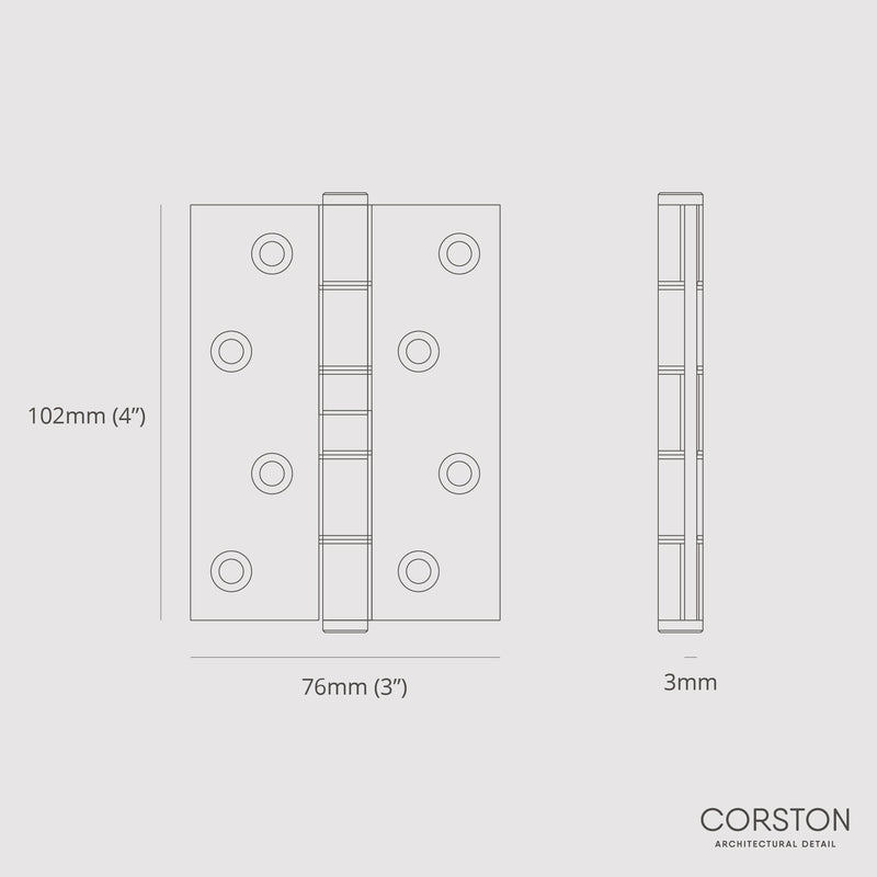 Curtis Door Hinge Pair (Set of 2)