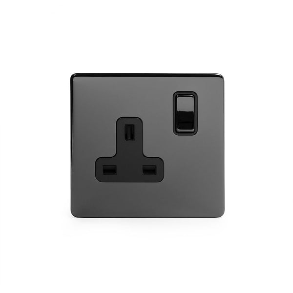 1G Socket w/ Black Insert