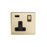 1G USB Socket w/ Black Insert