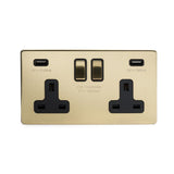 2G USB Socket w/ Black Insert