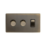 3G Light Switch w/ 2 Dimmers