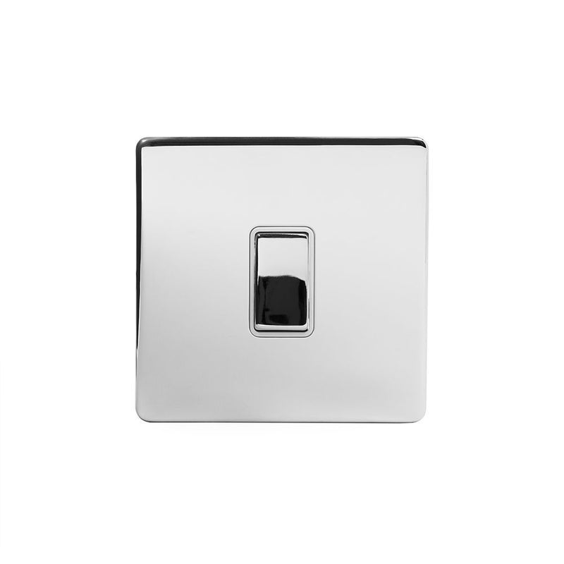 1G Retractive Rocker Switch / White Insert