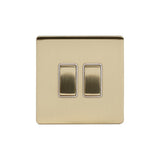 2G Retractive Rocker Switch / White Insert