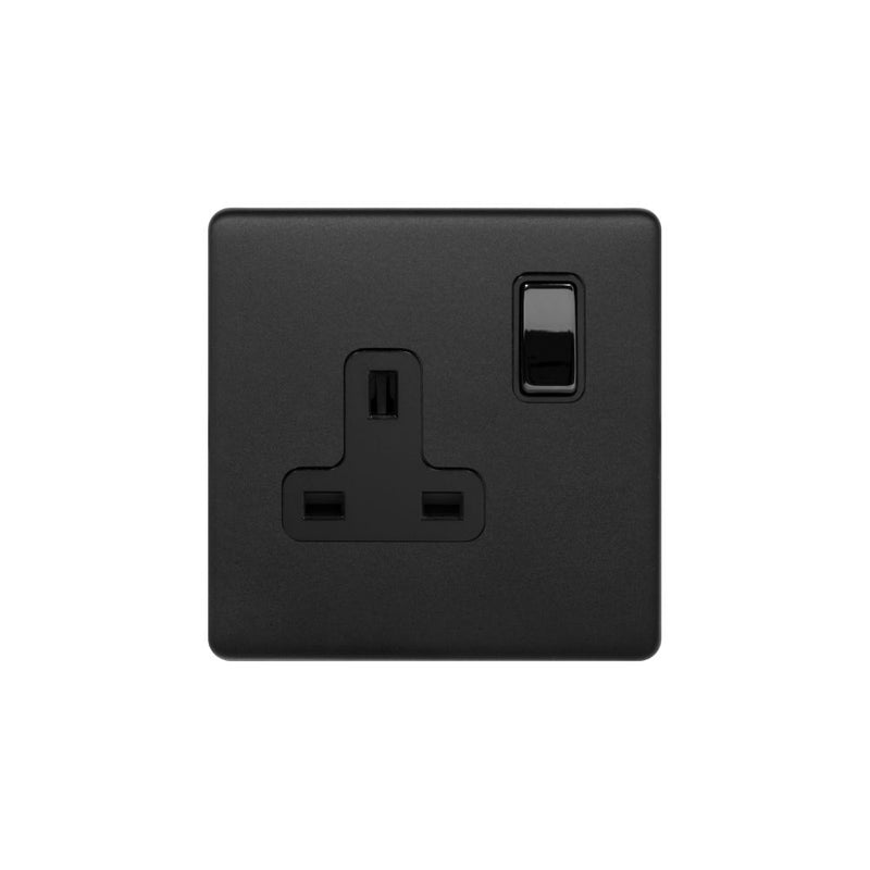 1G Socket w/ Black Insert