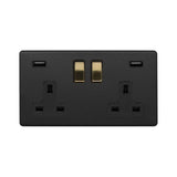 2G USB Socket w/ Black Insert