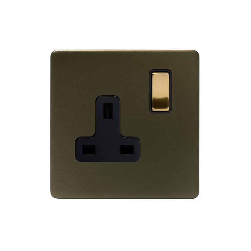 1G Socket w/ Black Insert