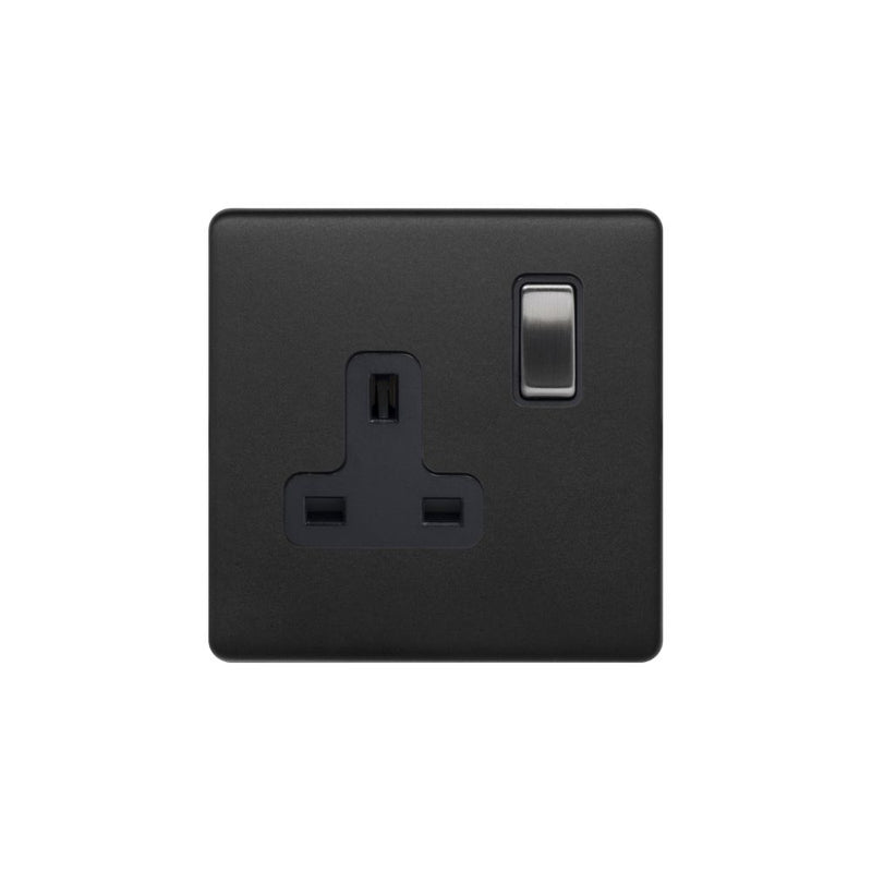 1G Socket w/ Black Insert