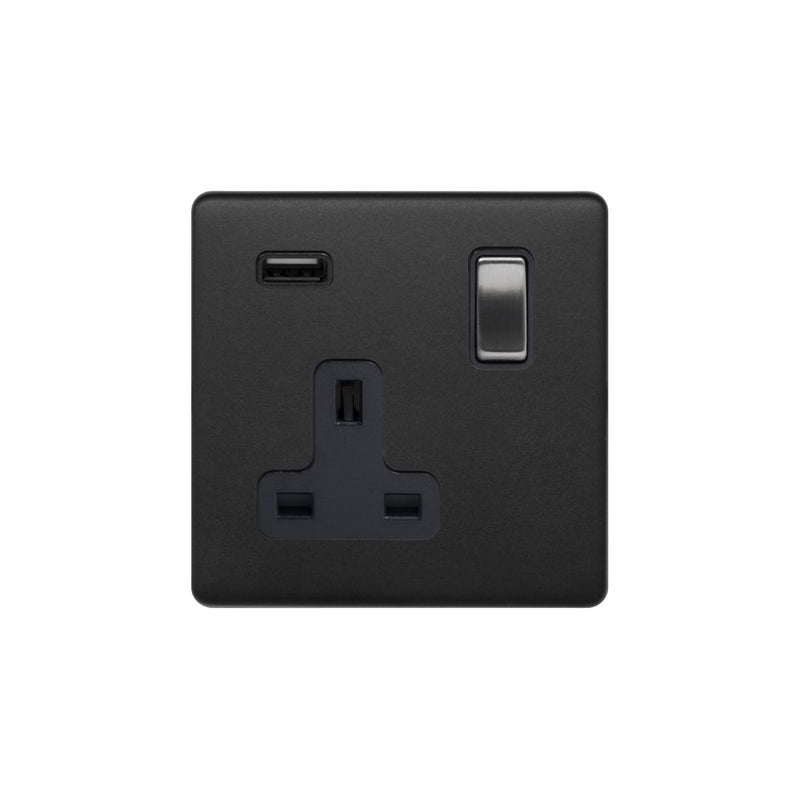 1G USB Socket w/ Black Insert